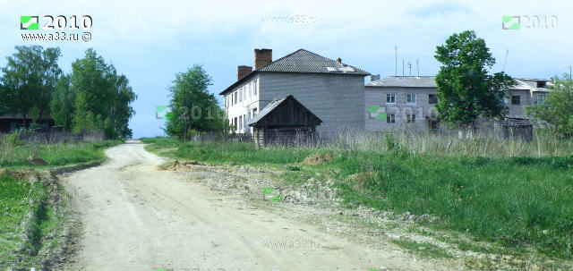 Улица Мира на въезде в деревню Галкино Вязниковского района Владимирской области