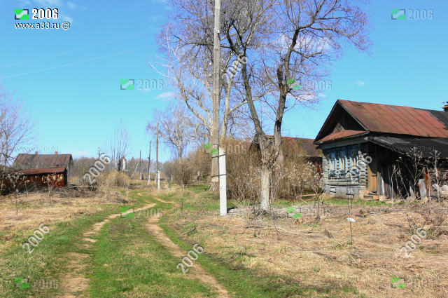 Деревня Горемыкино Вязниковского района Владимирской области весной