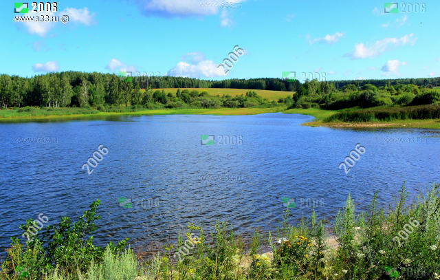 Водохранилище на реке Голубишка в окрестностях деревни Исаево Вязниковского района Владимирской области