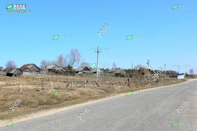 Деревня Юрышки Вязниковского района Владимирской области весной