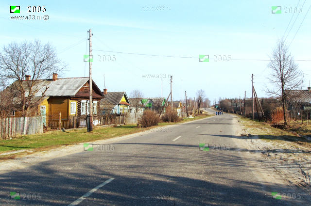 Улица Школьная в посёлке станции Мстёра Вязниковского района Владимирской области