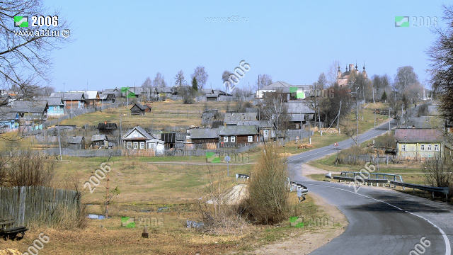 Общий вид села Сарыево Вязниковского района Владимирской области весной