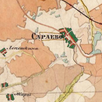 Сарыево Вязниковского района Владимирской области на карте полковника Менде указано как Сараево