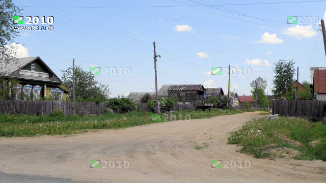 Школьная улица в посёлке Степанцево Вязниковского района Владимирской области