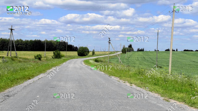 Дорога в деревню Войново Вязниковского района Владимирской области